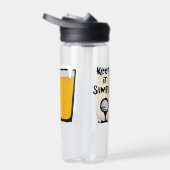 Behalt It Simples Funny Golf Beer Trinkflasche (Rechts)