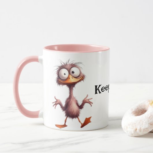 Behalt It Spicy Coffee Tasse - Fett Sips, Bold Vib (Mit Donut)