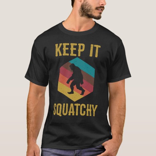 Behalt It Squatchy TShirt Retro Vintag (Vorderseite)