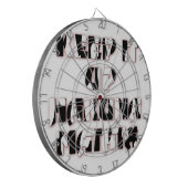 Behalt It Up / Hakuna Matata Art Print Dartscheibe (Vorderseite Links)