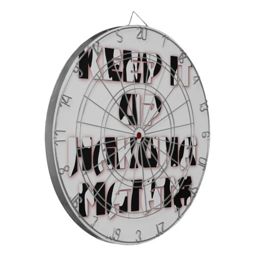 Behalt It Up / Hakuna Matata Art Print Dartscheibe (Vorderseite Links)