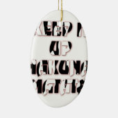 Behalt It Up / Hakuna Matata Art Print Keramikornament (Rechts)