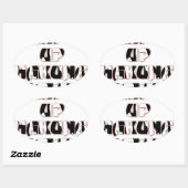 Behalt It Up / Hakuna Matata Art Print Ovaler Aufkleber (Blatt)