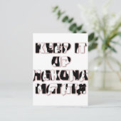 Behalt It Up / Hakuna Matata Art Print Postkarte (Stehend Vorderseite)