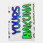 Behalt It Yours Hakuna Matata Art Print Küchentuch (Vertikal)