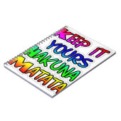 Behalt It Yours Hakuna Matata Art Print Notizblock (Linke Seite)