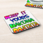 Behalt It Yours Hakuna Matata Art Print Untersetzer (Linke Seite)