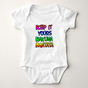 BEHALT IT YOURS Hakuna Matata Geschenke Baby Strampler