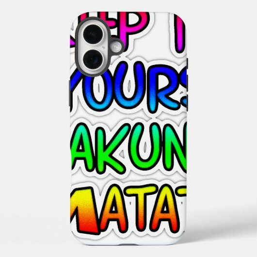 BEHALT IT YOURS Hakuna Matata Geschenke Case-Mate iPhone Hülle (Rückseite)