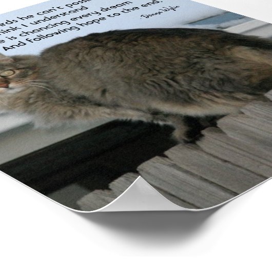 Behalt Jagd Träume Poster (Ecke)