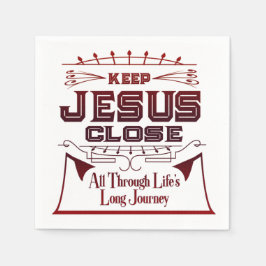 Behalt Jesus Nahen Napkins Serviette