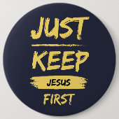 Behalt Jesus zuerst Button (Vorderseite)