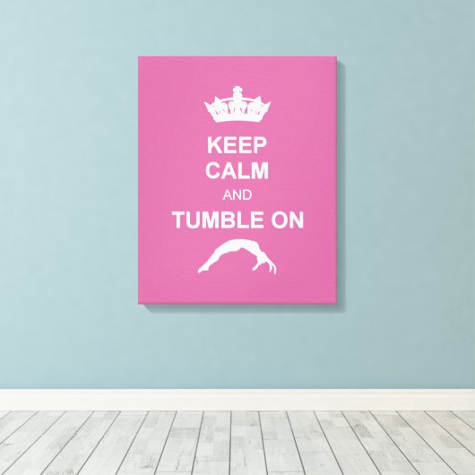 Behalt-Kabel und Tumble Leinwanddruck (Insitu (Holzboden))