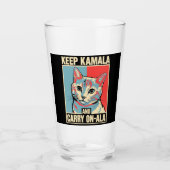 Behalt Kamala und Carry On-A-La LA Kamala Harris Glas (Vorderseite)