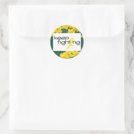 Behalt-Kämpfe Runder Aufkleber (Tasche)