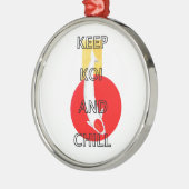 BEHALT KOI UND KIND SILBERNES ORNAMENT (Links)