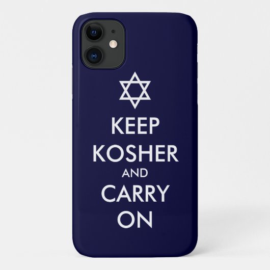 Behalt Kosher und Carry On Case-Mate iPhone Hülle (Rückseite)