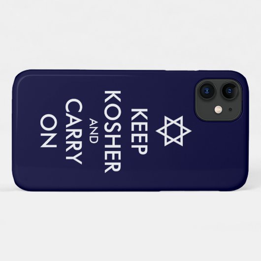 Behalt Kosher und Carry On Case-Mate iPhone Hülle (Rückseite (Horizontal))