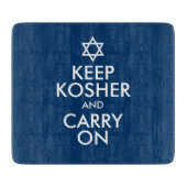 Behalt Kosher und Carry On Schneidebrett (Vorderseite)