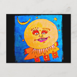 Behalt Lächeln Art Postkarte