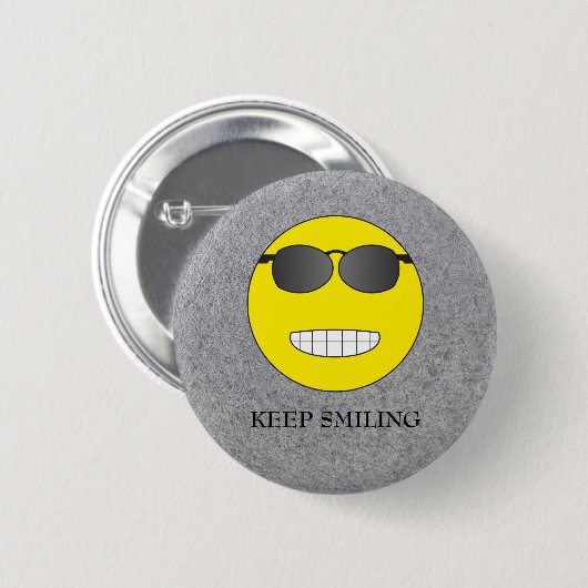 Behalt Lächeln Button (Vorne & Hinten)