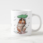 Behalt Lächeln glückliche Guinea Schweinchen genie Jumbo-Tasse (Rechts)