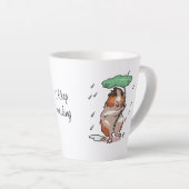 Behalt Lächeln glückliche Guinea Schweinchen genie Milchtasse (Rechte Ecke)