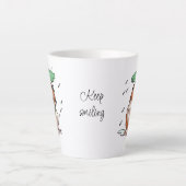 Behalt Lächeln glückliche Guinea Schweinchen genie Milchtasse (Vorderseite)