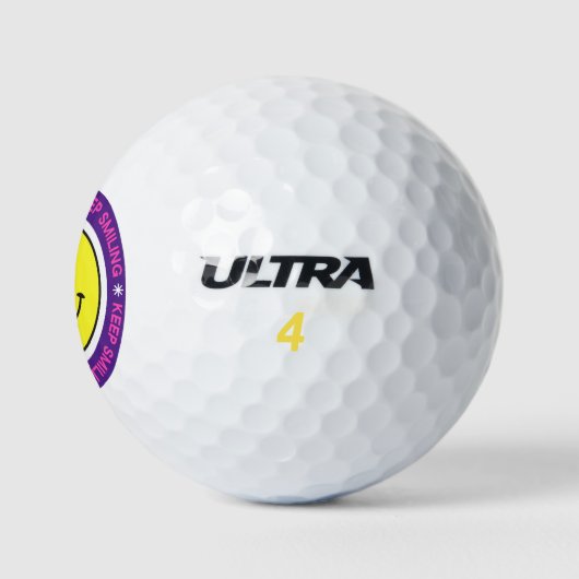 Behalt Lächeln Golfball (Logo)
