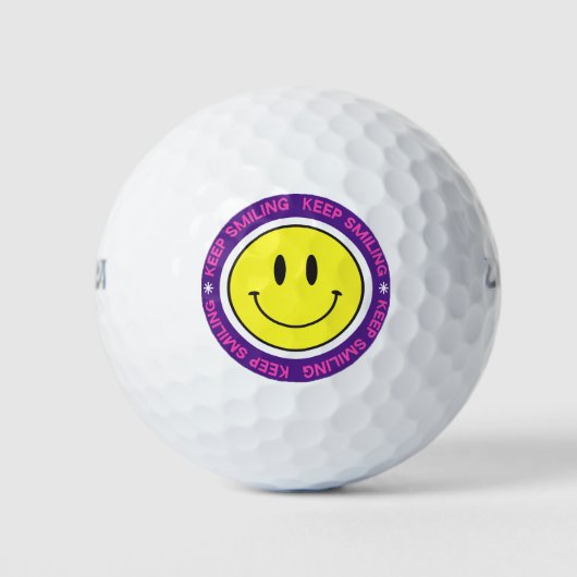 Behalt Lächeln Golfball (Vorderseite)