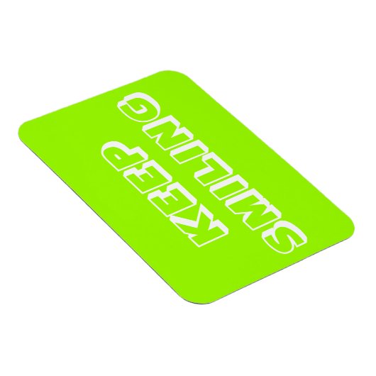 Behalt Lächeln, Grün von Chartreuse Magnet (Rechte Seite)