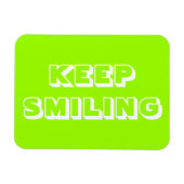 Behalt Lächeln, Grün von Chartreuse Magnet (Horizontal)