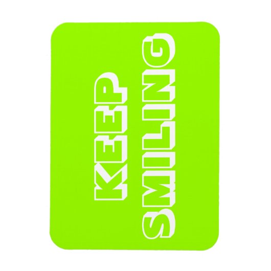 Behalt Lächeln, Grün von Chartreuse Magnet (Vertikal)