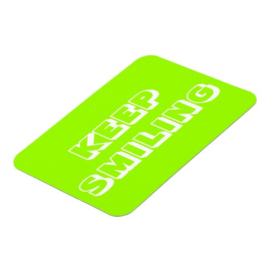 Behalt Lächeln, Grün von Chartreuse Magnet (Linke Seite)