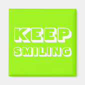 Behalt Lächeln, Grün von Chartreuse Magnet (Vorne)