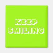 Behalt Lächeln, Grün von Chartreuse Magnet (Vorne)