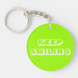 Behalt Lächeln, Grün von Chartreuse Schlüsselanhänger