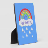 Behalt Lächeln | Imitate Felt Regenbogenwolken und Fotoplatte (Seite)