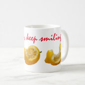 Behalt Lächeln Kaffeetasse (VorderseiteRechts)