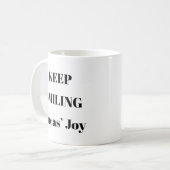 Behalt Lächeln Positive Tasse (Vorderseite Links)