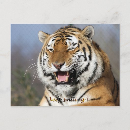 behalt lächeln postkarte (Vorderseite)