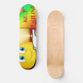 Behalt Lächeln Skateboard (Vorderseite)