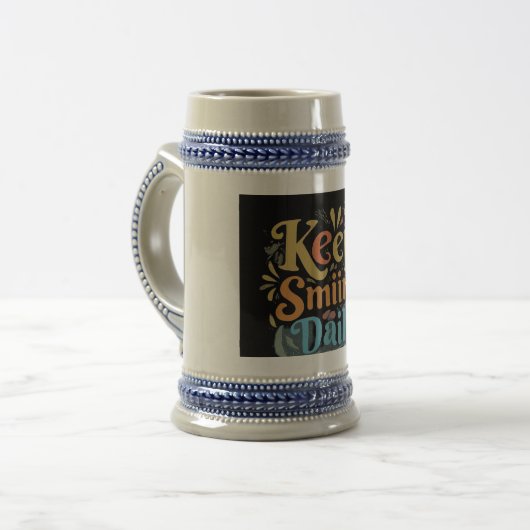 BEHALT LÄCHELTAG BIERGLAS (Vorderseite Links)