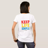 Behalt Life Simple & Grateful T - Shirt (Schwarz voll)