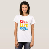 Behalt Life Simple & Grateful T - Shirt (Vorne ganz)