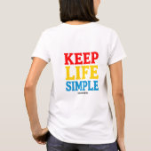 Behalt Life Simple & Grateful T - Shirt (Rückseite)