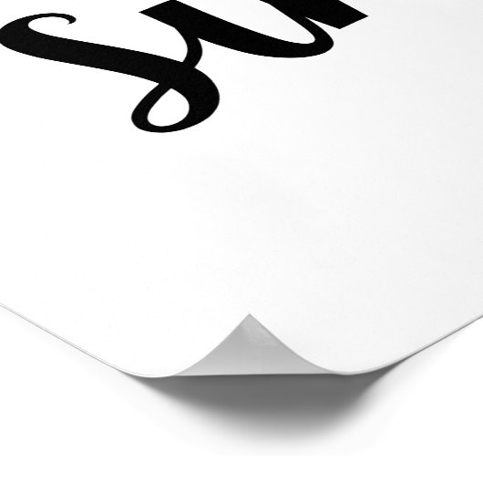 Behalt Life Simple Poster (Ecke)