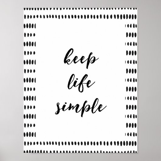 Behalt Life Simple Poster (Vorne)
