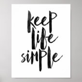Behalt Life Simple Poster (Vorne)