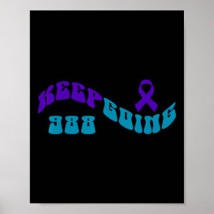 Behalt, Lila Aquamarine Selbstmordbewusstsein zu m Poster